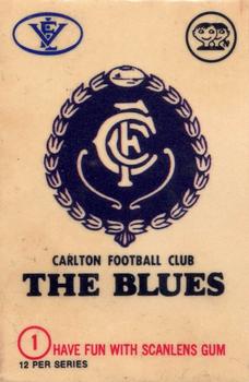 1974 Scanlens VFL - Club Stickers #1 Blues Front